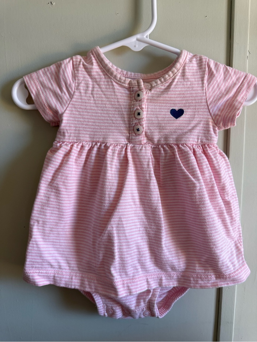 Carter's Pink Striped romper